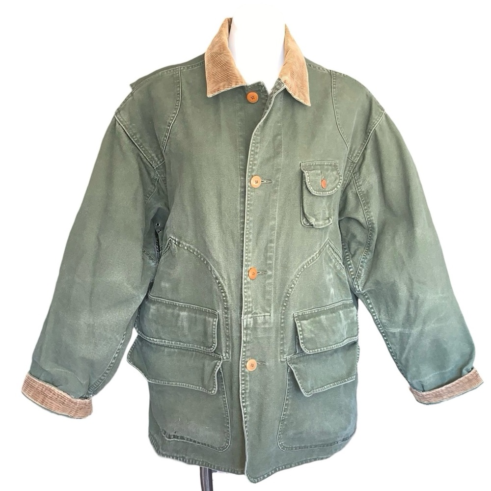 Vintage 90s Polo Ralph Lauren Pocket Barn Jacket Corduroy Hunting